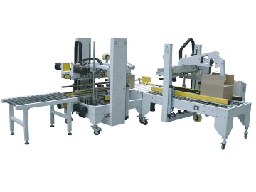 全自動角邊封箱機 WRE-50+WRH-50